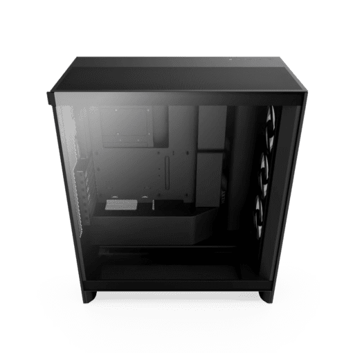 NZXT H7 Flow RGB Matte Black (2024) Mid-Tower ATX Airflow Case - All Black, F360 RGB Core Fan