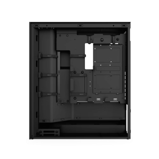 NZXT H7 Flow Matte Black (2024) Mid-Tower ATX Airflow Case - All Black, 3x F120Q Airflow Fan