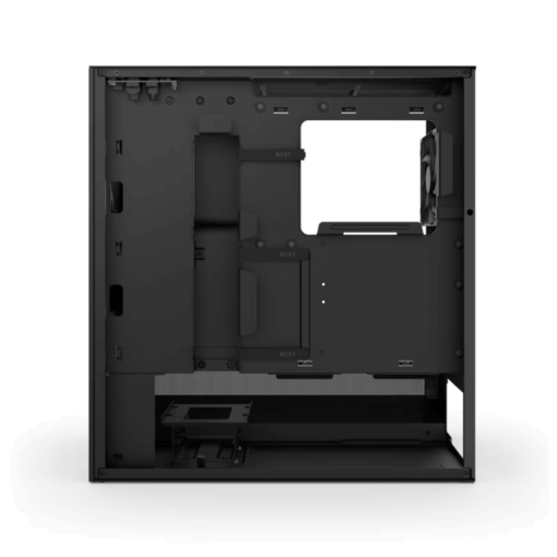 NZXT H5 Flow Matte Black (2024) Compact Mid-Tower ATX Airflow Case - All Black, 2x F120Q Fan