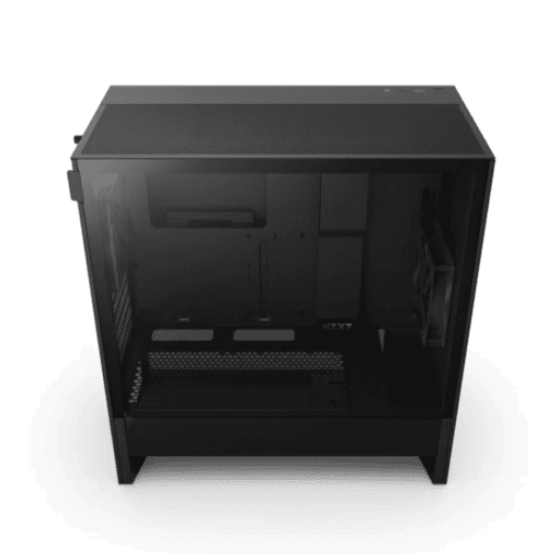 NZXT H5 Flow Matte Black (2024) Compact Mid-Tower ATX Airflow Case - All Black, 2x F120Q Fan