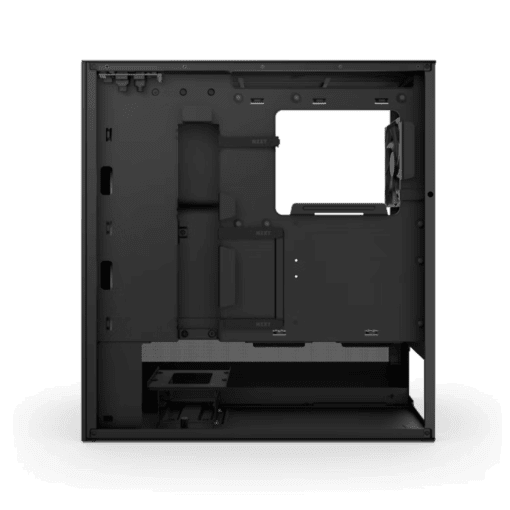 NZXT H5 Flow RGB Matte Black (2024) Compact Mid-Tower ATX Airflow Case - All Black, 1x F360 RGB Core Fan, 1x F120Q Fan