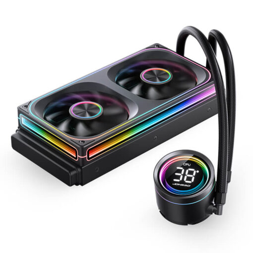 JONSBO TH-240 Black AIO Liquid Cooling - 240mm radiator, Single Frame Unit 2x120mm 3Pin ARGB Fans