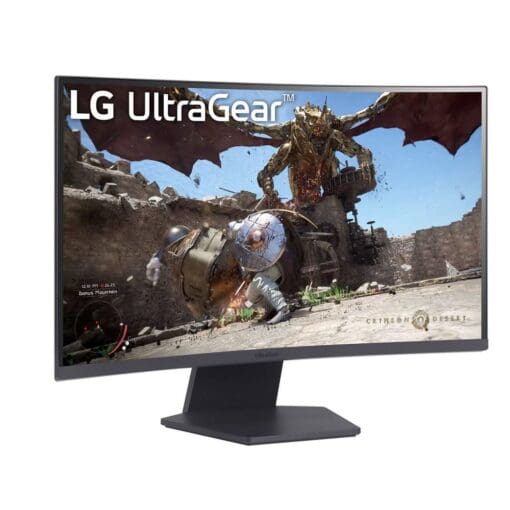 LG Ultragear 27GS60QC-B Curved (1000R) Gaming Monitor - 27 inch QHD (2560x1440), 180Hz, IPS 1ms (GtG), HDR10, sRGB 99% (Typ.), AMD FreeSync™