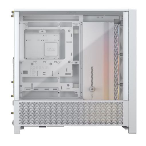 CORSAIR FRAME 4000D RS ARGB White Modular Mid Tower PC Case - Tempered Glass, 3x RS120 ARGB fans