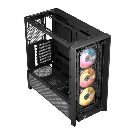 CORSAIR FRAME 4000D RS ARGB Black Modular Mid Tower PC Case - Tempered Glass, 3x RS120 ARGB fans