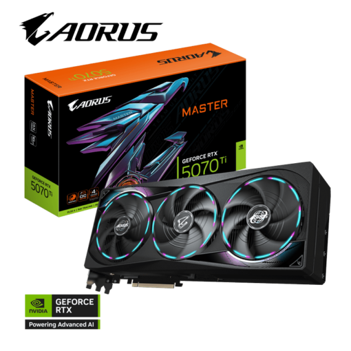 GIGABYTE AORUS GeForce RTX 5070Ti MASTER 16G (GV-N507TAORUS M-16GD) Graphics Card