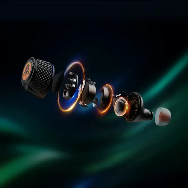 GravaStar Sirius Plus Black ANC Bluetooth Earbuds - BT 5.3, RGB, ENC Noise Reduction, 28h 15 Anc earbuds noise cancelling headphones gravastar sirius plus black 7