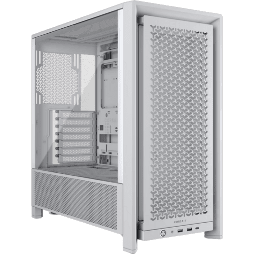 CORSAIR FRAME 4000D White Tempered Glass Modular Mid Tower PC Case