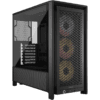 CORSAIR FRAME 4000D RS ARGB Black Modular Mid Tower PC Case - Tempered Glass, 3x RS120 ARGB fans
