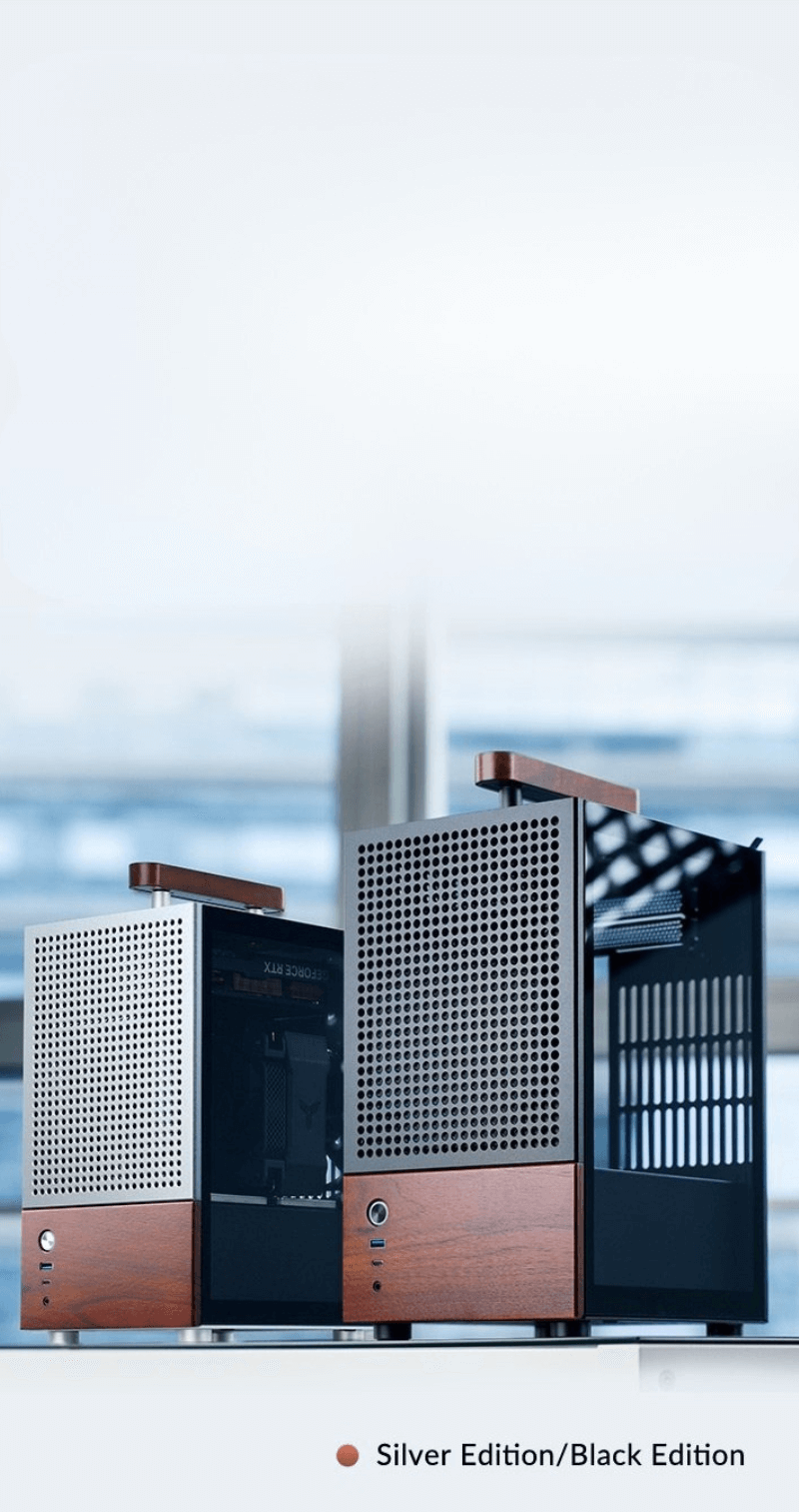 Jonsbo T6 Black iTX Case - Aluminum, Multifunctional Handle, Walnut Panel 37 Jonsbo T6 page mb 2
