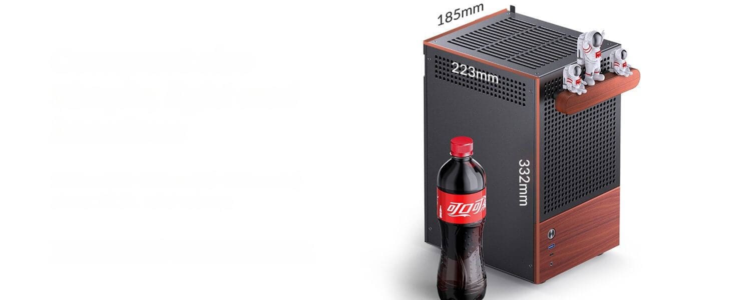 Jonsbo T6 Black iTX Case - Aluminum, Multifunctional Handle, Walnut Panel 34 Jonsbo T6 page pc 10