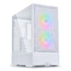 Lian Li LANCOOL 207 White Case - 2x140mm ARGB front, 2x120mm PWM Fans Pre-Installed, USB Type-C Port, Tempered Glass Side Panel