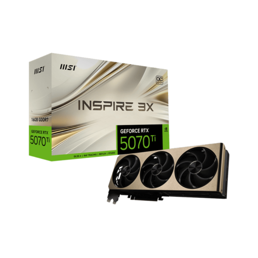 MSI GeForce RTX 5070Ti 16G INSPIRE 3X OC PLUS Graphics Card