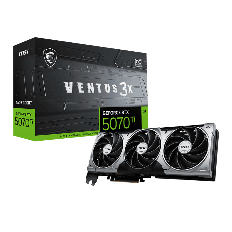 MSI GeForce RTX 5070Ti 16G VENTUS 3X OC Graphics Card 14 MSI GeForce RTX 5070 Ti 16G VENTUS 3X OC picture 1