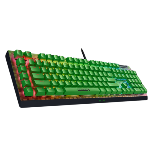 Razer BlackWidow V4 X Minecraft Edition Gaming Mechanical Keyboard - Full Size Wired, Chroma RGB, Razer Green Switch, US Layout, FRML