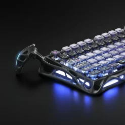 gravastar Mercury K1 Pro Galaxy Black customizable RGB lighting