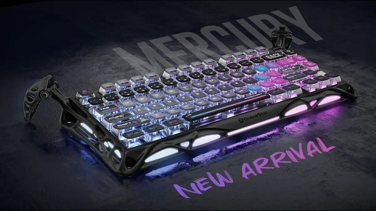 gravastar Mercury K1 Pro Galaxy Black lightweight design