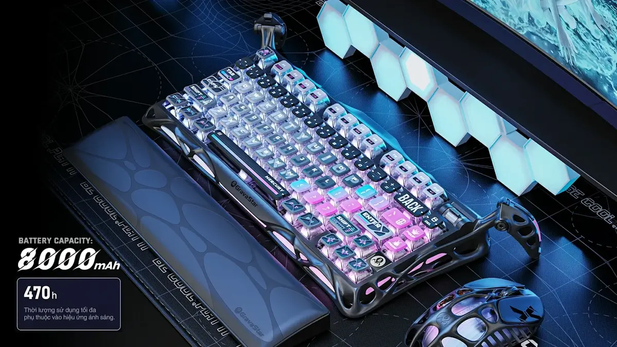 gravastar Mercury K1 Pro Galaxy Black multi device compatibility