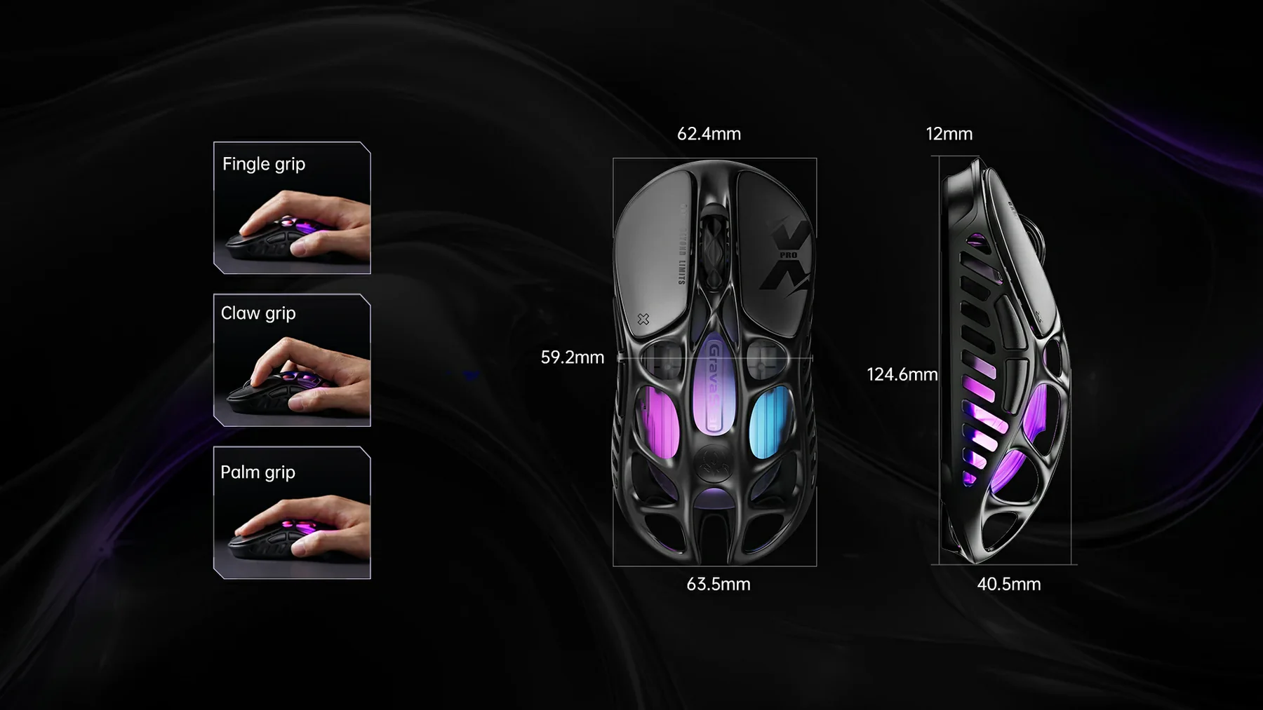 gravastar Mercury X Pro 8K Wireless Gaming Mouse great battery life rechargeable