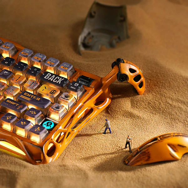 GravaStar Mercury K1 Pro Special Edition - Battle-Worn Yellow Gaming Keyboard 2 GravaStar Mercury K1 Pro Special Edition - Battle-Worn Yellow Gaming Keyboard