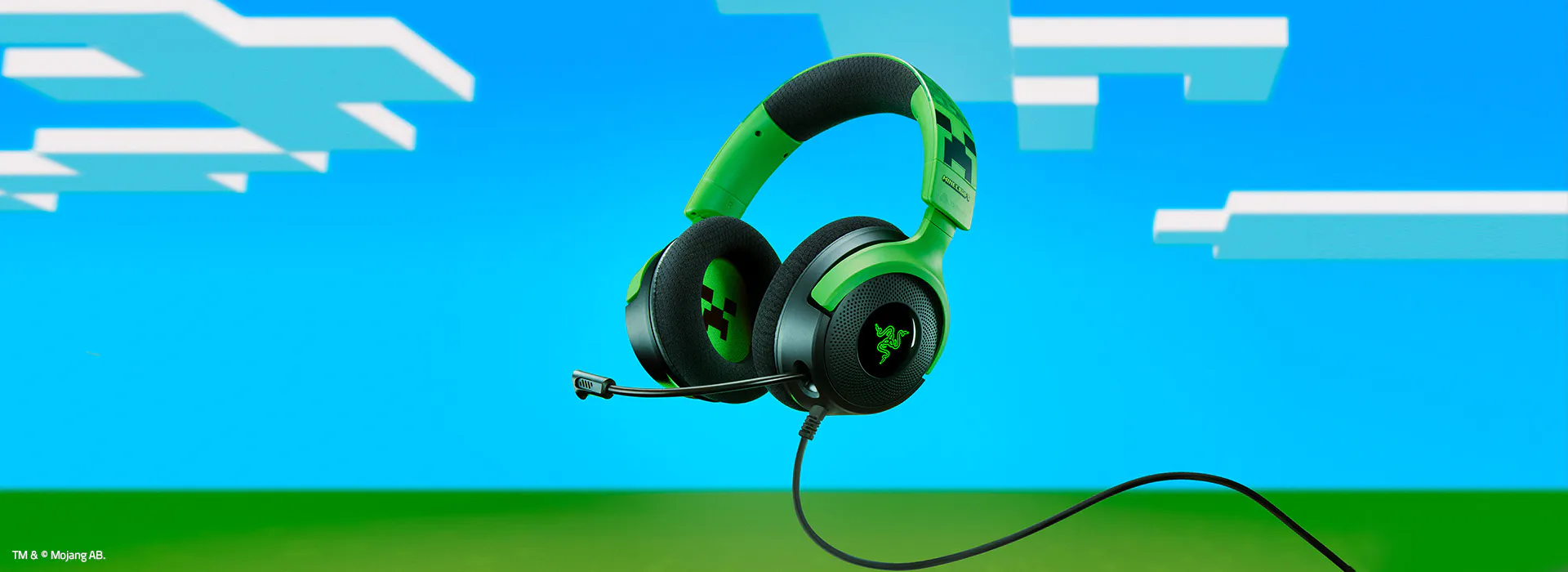 Razer Gigantus V2 M Minecraft Edition Gaming Mouse Pad - Medium (360 x 275 x 3mm), Cloth 13 razer minecraft kraken v4 x desktop