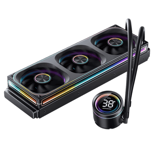 JONSBO TH-360 Black AIO Liquid Cooling - 360mm radiator, Single Frame Unit 3x120mm 3Pin ARGB Fans