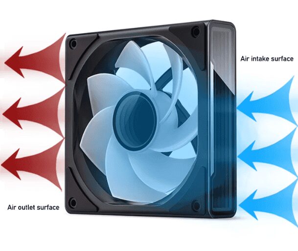 JONSBO ZK-120B Black Fan Case - 3in1, 3x120mm 5V/3Pin ARGB Wire-free, PWM 40 10 1 1