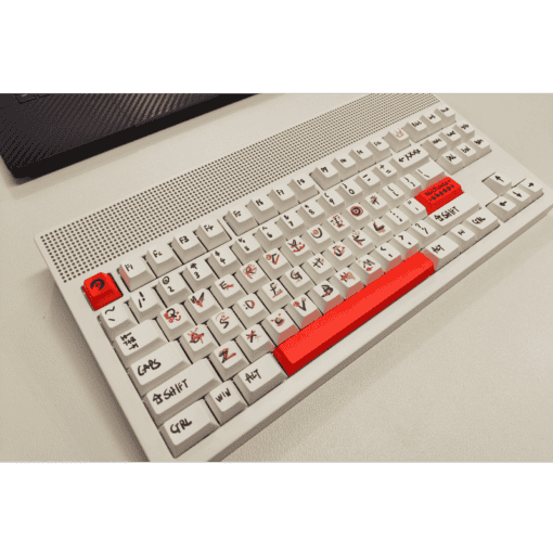 ANGRY MIAO AM Neon 80 Space Silver Base Kit Keyboard - 80%, Leaf Spring Mounting, DIY 389 LEDs