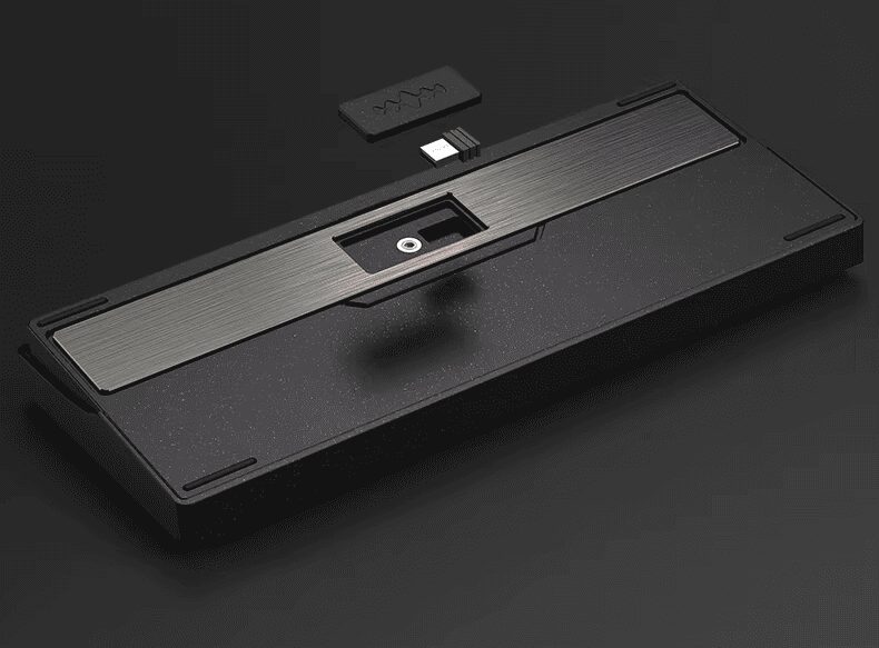PMO WAVE75 Pro QMK Aluminum Mechanical Keyboard - 75%, 3-mode, FR4, Snow (Kailh), 8000mAh, PVD stainless steel weight 65 12 1