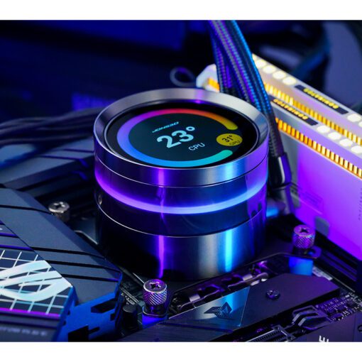 JONSBO TF2-360SC (WN) White AIO Liquid Cooling - 2.1 inches IPS LCD Screen, 360mm radiator