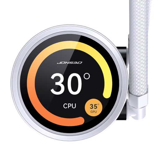 JONSBO TF2-360SC (WN) White AIO Liquid Cooling - 2.1 inches IPS LCD Screen, 360mm radiator