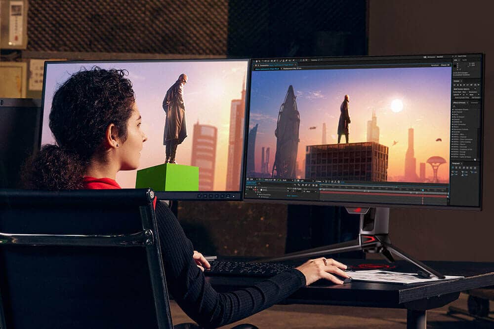 ASUS ROG Swift OLED PG27UCDM Gaming Monitor - 27 inch, 4K UHD (3840 x 2160), QD-OLED panel, 240 Hz, 0.03ms (GTG), G-SYNC Compatible 38 8d3