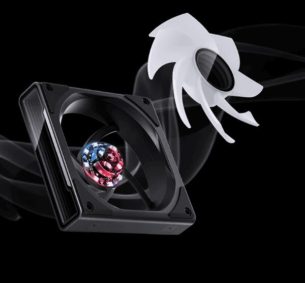 JONSBO ZK-120B Black Fan Case - 3in1, 3x120mm 5V/3Pin ARGB Wire-free, PWM 37 9 1