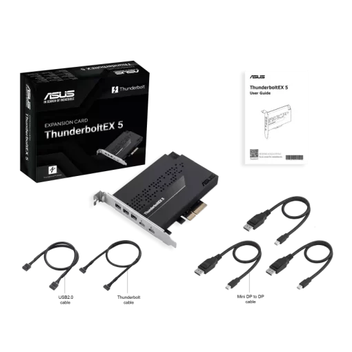 ASUS ThunderboltEX 5 Expansion Card - Intel® JHL9580 Thunderbolt 5 Controller