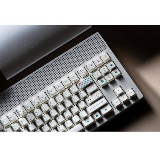 ANGRY MIAO AM Neon 80 Space Silver Base Kit Keyboard - 80%, Leaf Spring Mounting, DIY 389 LEDs