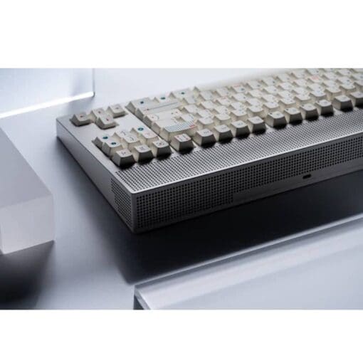 ANGRY MIAO AM Neon 80 Space Silver Base Kit Keyboard - 80%, Leaf Spring Mounting, DIY 389 LEDs