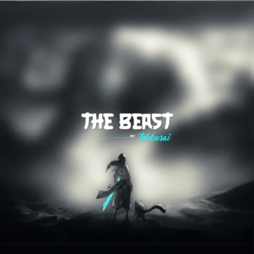 Tekkusai The Beast (500 x 450 x 2.5 mm) Glass Mouse Pad