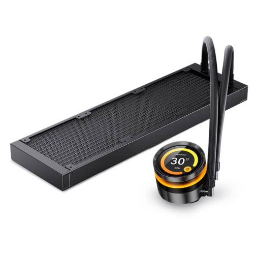 JONSBO TF2-360SC (BN) Black AIO Liquid Cooling - 2.1 inches IPS LCD Screen, 360mm radiator