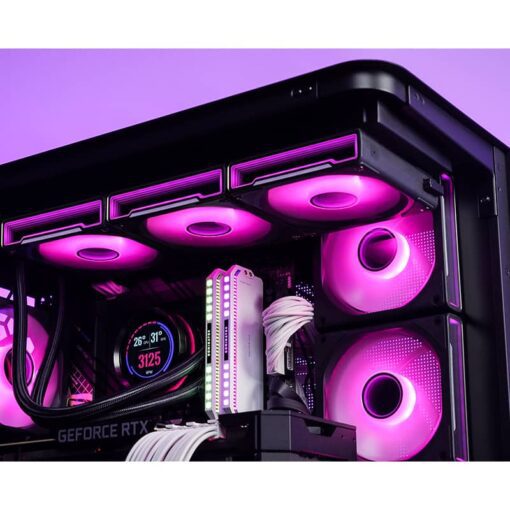 JONSBO TF2-360SC (BI) Black AIO Liquid Cooling - 2.1 inches IPS LCD Screen, 360mm radiator, 3x120mm ARGB Fans