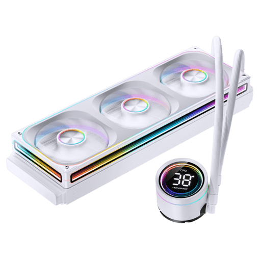 JONSBO TH-360 White AIO Liquid Cooling - 360mm radiator, Single Frame Unit 3x120mm 3Pin ARGB Fans