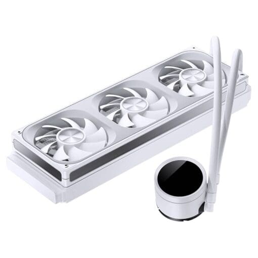 JONSBO TH-360 White AIO Liquid Cooling - 360mm radiator, Single Frame Unit 3x120mm 3Pin ARGB Fans