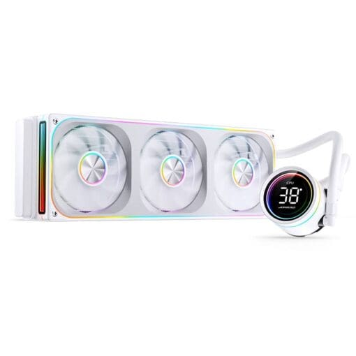 JONSBO TH-360 White AIO Liquid Cooling - 360mm radiator, Single Frame Unit 3x120mm 3Pin ARGB Fans