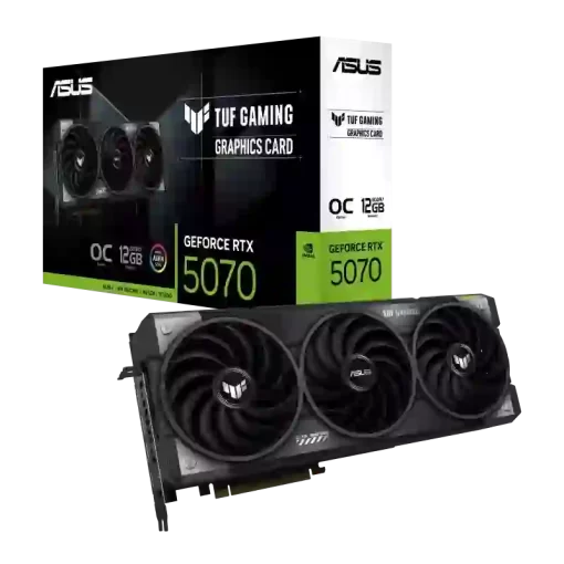 ASUS TUF Gaming GeForce RTX 5070 OC Edition12GB GDDR7 (TUF-RTX5070-O12G-GAMING) Graphics Card