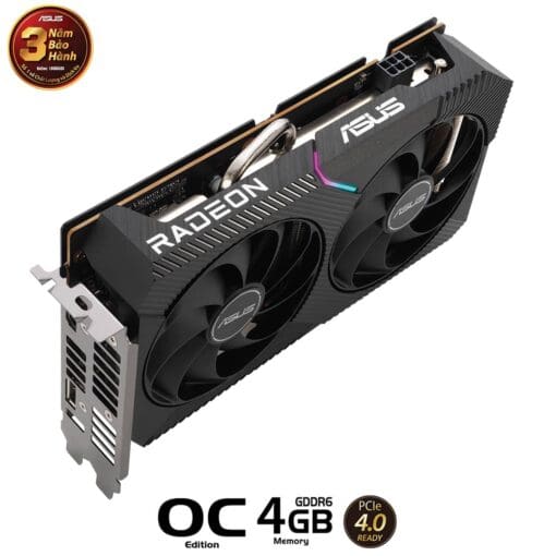 ASUS Dual Radeon™ RX 6500 XT V2 OC Edition 4GB GDDR6 Graphics Card
