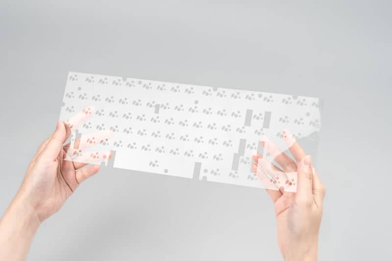 ANGRY MIAO AM Neon 80 Space Silver Base Kit Keyboard - 80%, Leaf Spring Mounting, DIY 389 LEDs 60 neon 80 inside 3