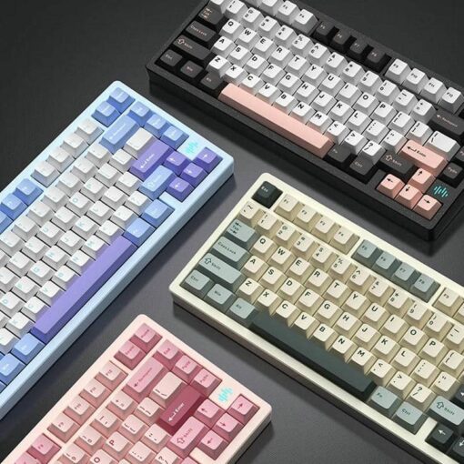 PMO WAVE75 Standard QMK Aluminum Mechanical Keyboard - 75%, 3-mode, PP, Bamboo (HMX), 4000mAh, mirrored weight