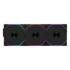 Lian Li UNI FAN TL120 Wireless Triple Black Fan (12TL1W3B) - 3x 120mm fans, 2.4 GHz Wireless Signal for RGB & Fan Control
