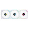Lian Li UNI FAN TL120 LCD Wireless Reverse Blade Triple White Fan (12RTLLCD1W3W) - 3x 120mm fans, 2.4 GHz Wireless Signal for RGB & Fan Control