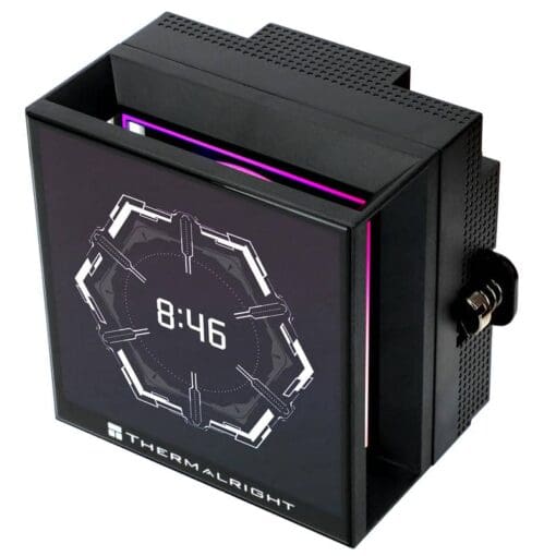THERMALRIGHT Hyper Vision 360 ARGB Black AIO Liquid CPU Cooler - Black, IPS LCD Screen (480x480 Res), 360mm Radiator, ARGB