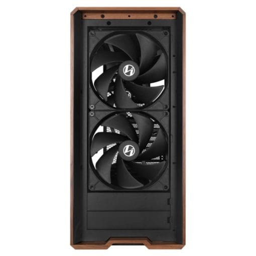 Lian Li LANCOOL 217 Black Case - 170mm ARGB front fans, wood panels, USB Type-C Port, Tempered Glass Side Panel